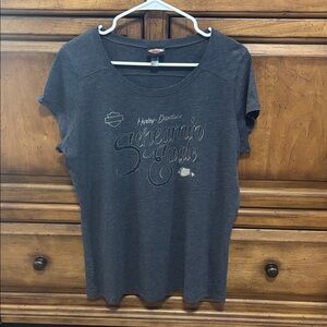 Harley-Davidson Women's Screamin' Eagle Charcoal Tee